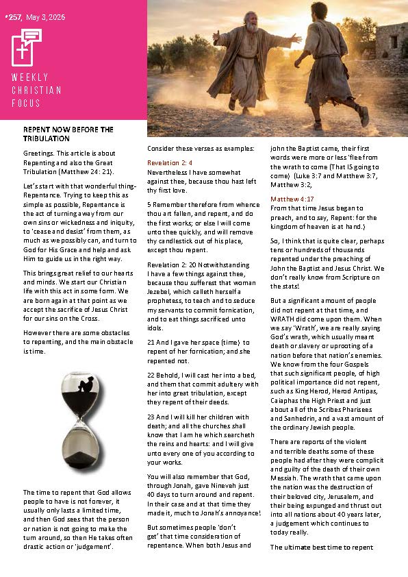WCF 257 Front Page