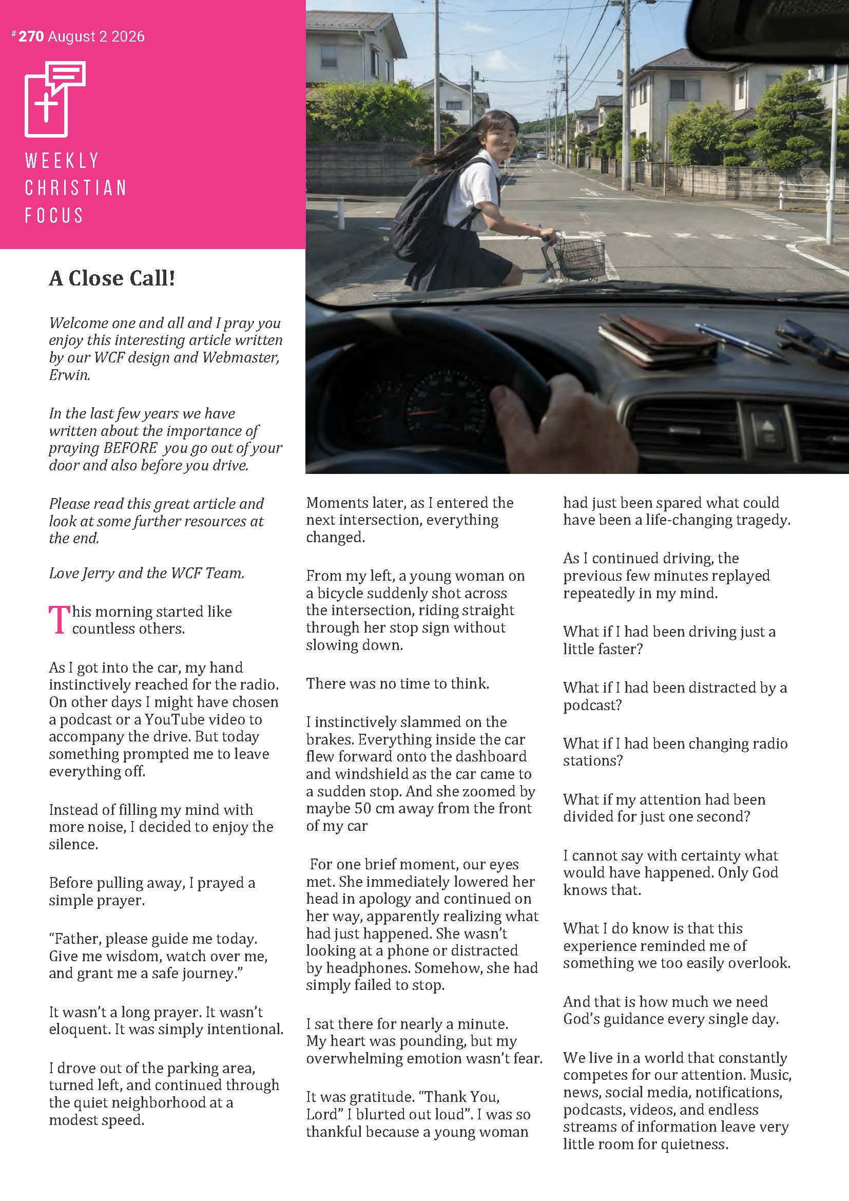 WCF 270 front page